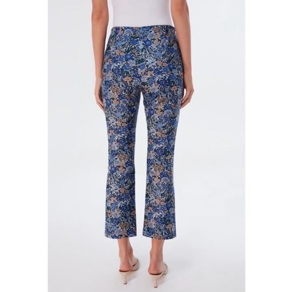 NWT Tuckernuck Wild Hyacinth Ashford High Waist Slim Kick Cropped Pants Size S - Picture 4 of 9